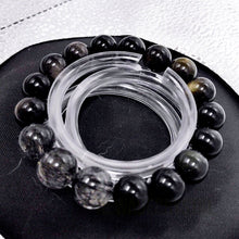 將圖片載入圖庫檢視器 黑髮晶 ,金/銀/彩黑曜石之四角魔法組合, 轉運改運水晶手鏈 |天然水晶手鍊推薦| 香港水晶店