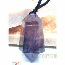 將圖片載入圖庫檢視器 南非高質【紫水晶雙尖柱吊墜】 打開心輪連接至頂輪 把心的意識與大腦貫穿連結!