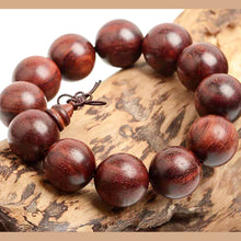 將圖片載入圖庫檢視器 紫檀紅木佛珠手鏈