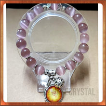 將圖片載入圖庫檢視器 粉紅貓眼石招愛情人緣水晶手鏈 配咕嚕咕列愛情佛母咒輪-【增長智慧、魅力 , 圓滿愛情、財運】