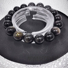 將圖片載入圖庫檢視器 黑髮晶 ,金/銀/彩黑曜石之四角魔法組合, 轉運改運水晶手鏈 |天然水晶手鍊推薦| 香港水晶店