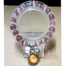 將圖片載入圖庫檢視器 粉紅貓眼石招愛情人緣水晶手鏈 配咕嚕咕列愛情佛母咒輪-【增長智慧、魅力 , 圓滿愛情、財運】