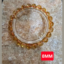 將圖片載入圖庫檢視器 霸焰黃水晶手鍊：招財與療癒的黃金能量石 巴西天然10–14mm
