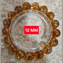 將圖片載入圖庫檢視器 霸焰黃水晶手鍊：招財與療癒的黃金能量石 巴西天然10–14mm
